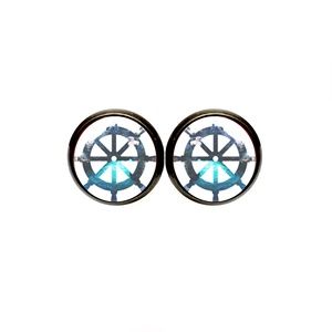 ⚓️ Nautical Helm Earrings (Ship's Wheel)